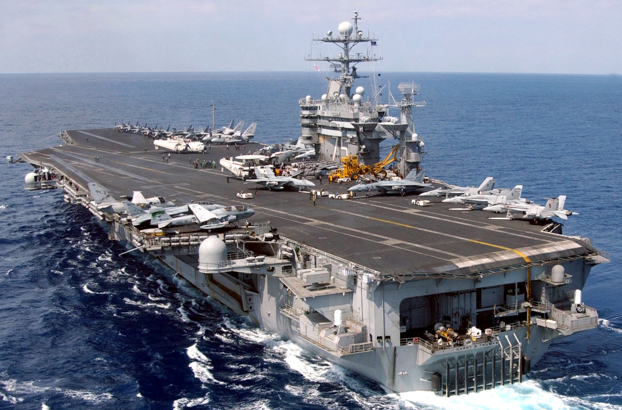 cvn-75 uss harry s. truman nimitz class aircraft carrier air wing cvw-3 mediterranean sea 2003 197