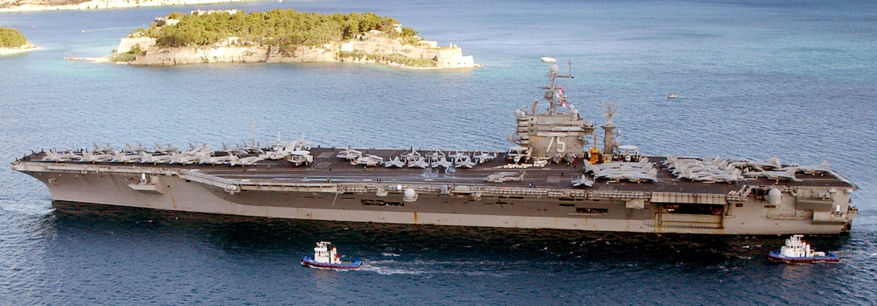 cvn-75 uss harry s. truman nimitz class aircraft carrier air wing cvw-3 souda bay crete greece 2002 209