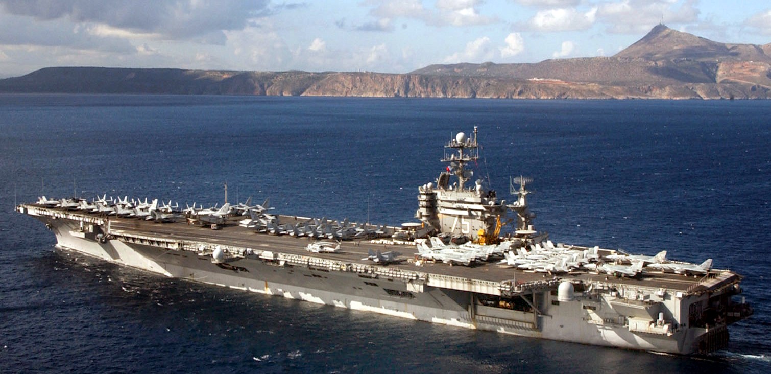 cvn-75 uss harry s. truman nimitz class aircraft carrier air wing cvw-3 souda bay greece 210