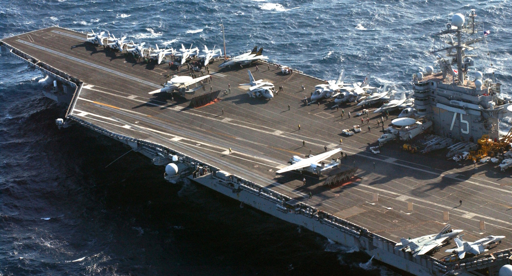 cvn-75 uss harry s. truman nimitz class aircraft carrier air wing cvw-3 mediterranean sea 2002 213