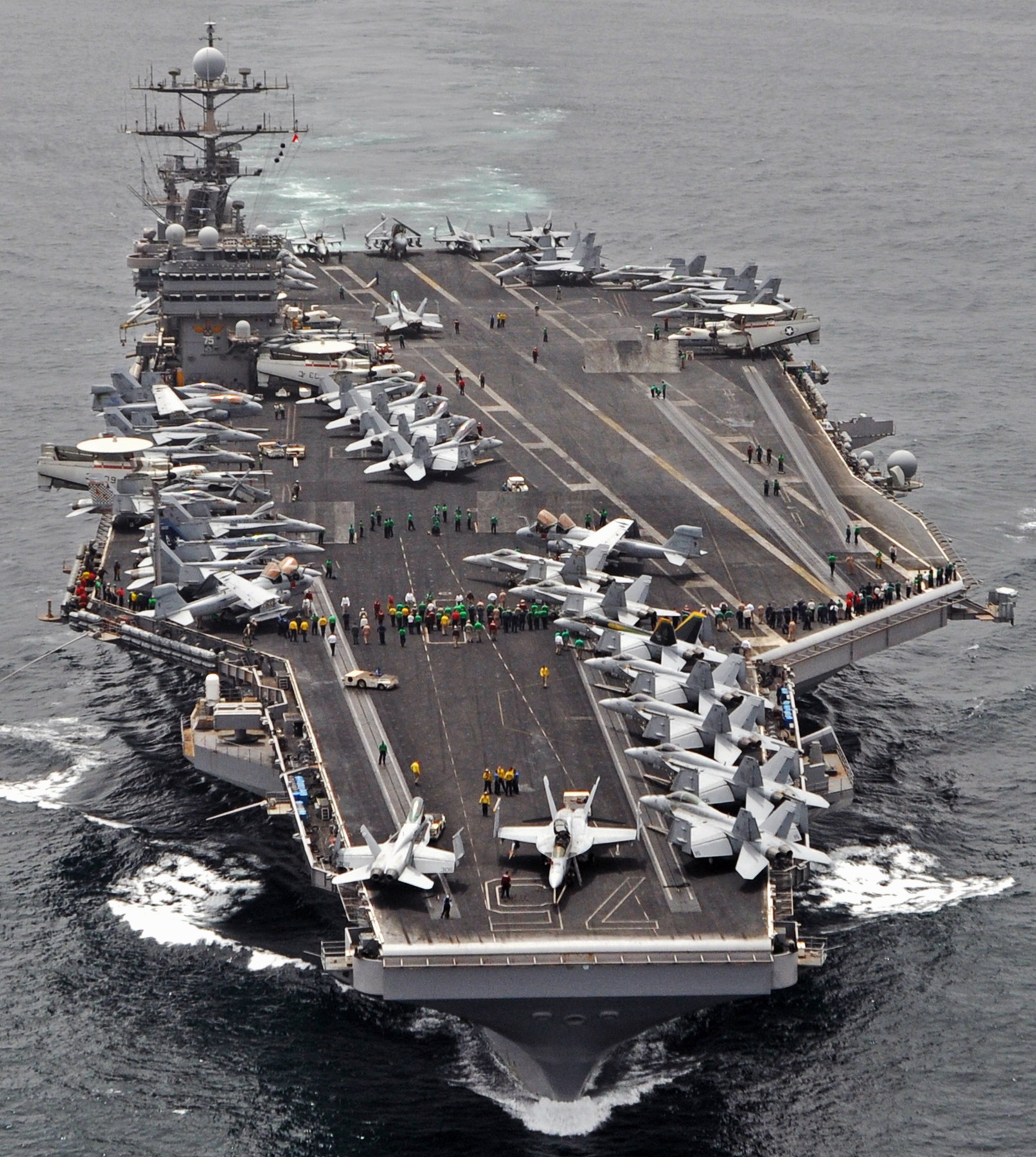 cvn-75 uss harry s. truman nimitz class aircraft carrier air wing cvw-3 5th fleet aor 52