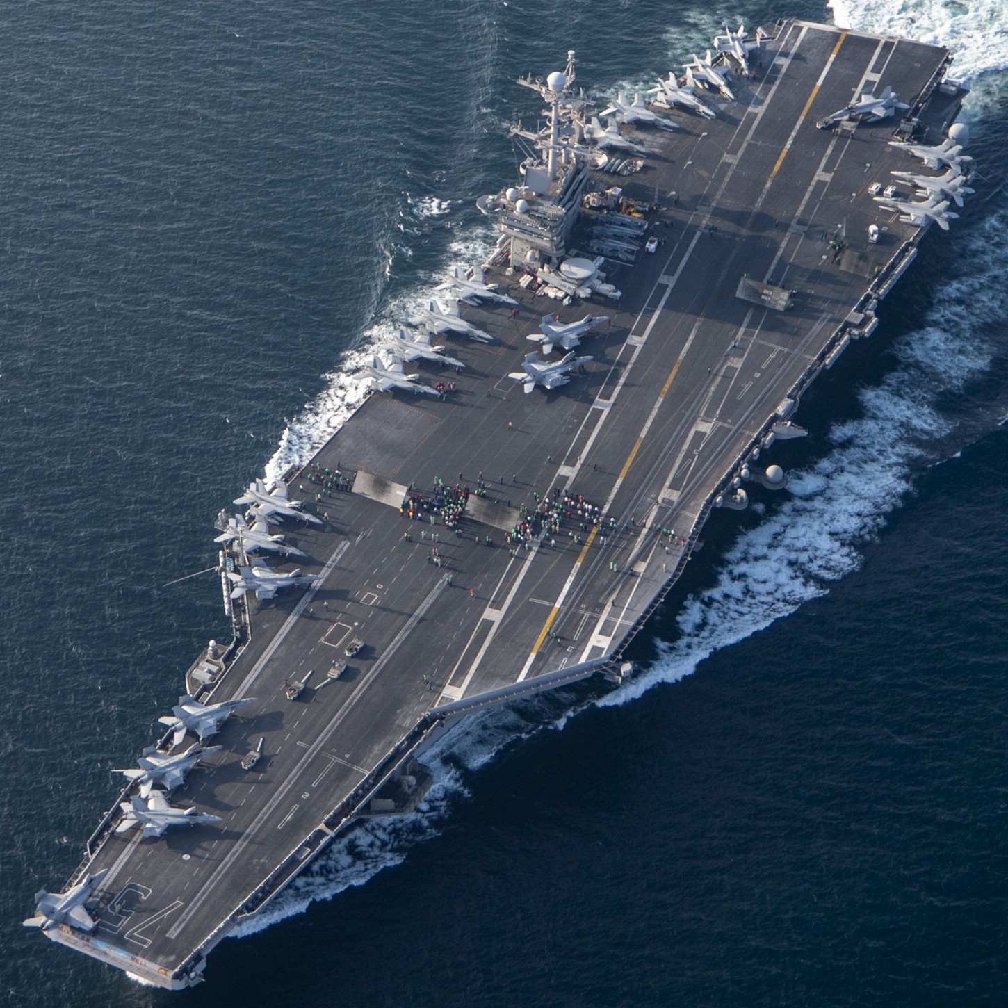 cvn-75 uss harry s. truman nimitz class aircraft carrier air wing cvw-1 80