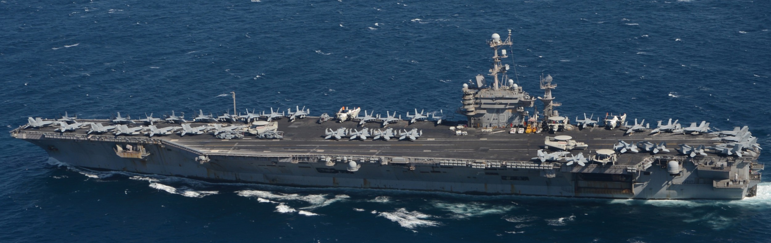 cvn-75 uss harry s. truman nimitz class aircraft carrier air wing cvw-1 strait of gibraltar 84