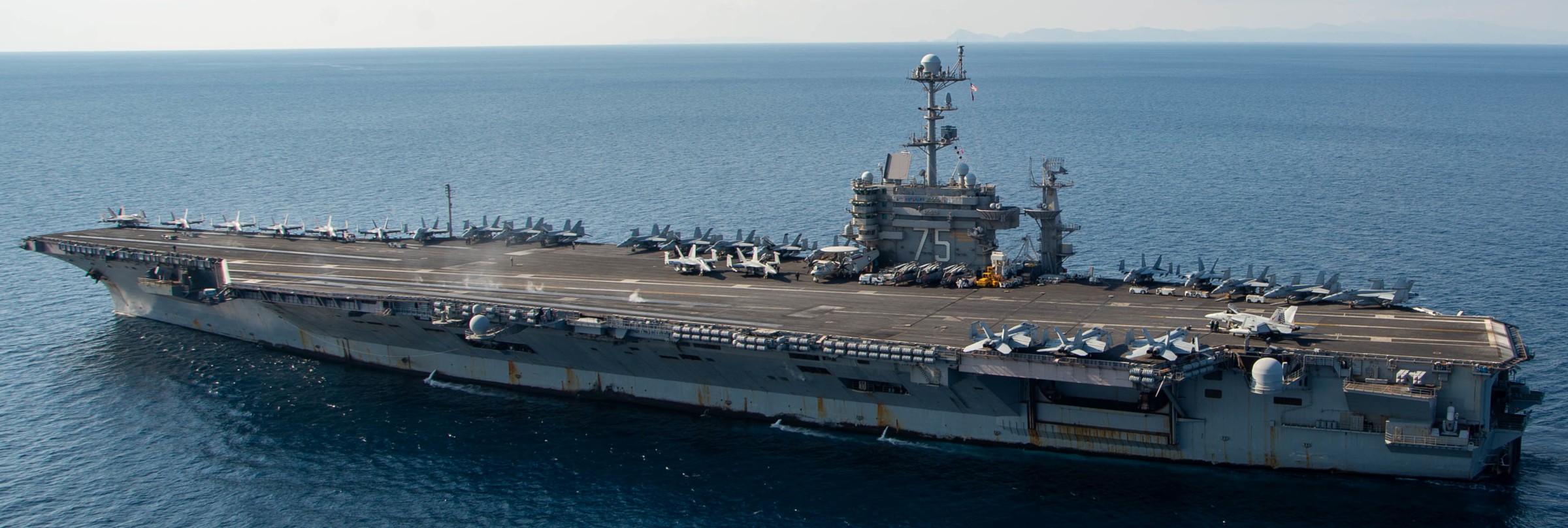 cvn-75 uss harry s. truman nimitz class aircraft carrier air wing cvw-1 aegean sea 2022 105