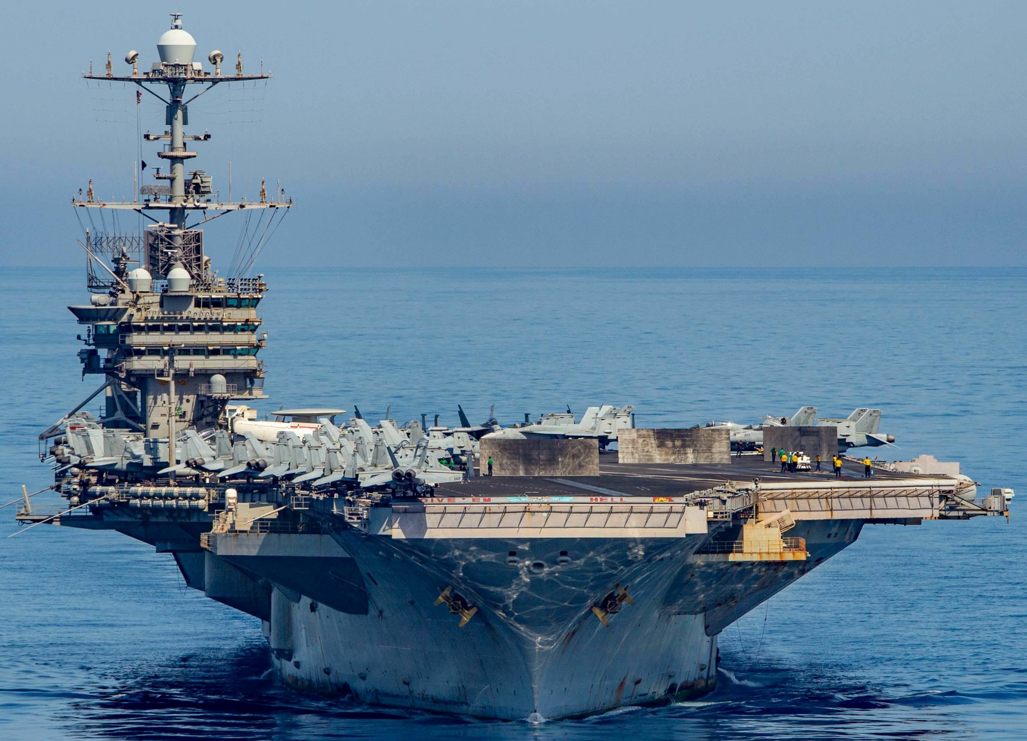 cvn-75 uss harry s. truman nimitz class aircraft carrier air wing cvw-1 mediterranean sea 2022 114