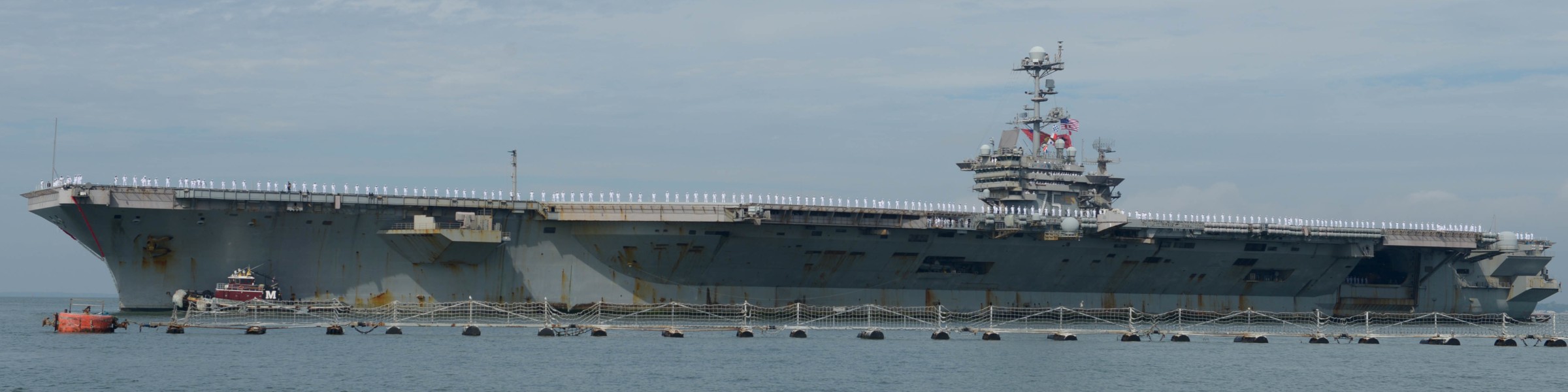 cvn-75 uss harry s. truman nimitz class aircraft carrier returning naval station norfolk virginia 2022 119