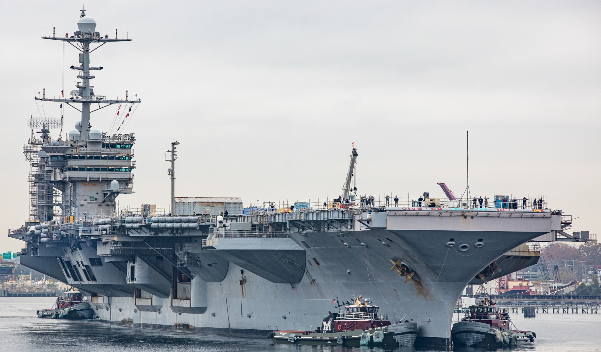 cvn-75 uss harry s. truman aircraft carrier norfolk naval shipyard planned incremental availability pia 2022 121