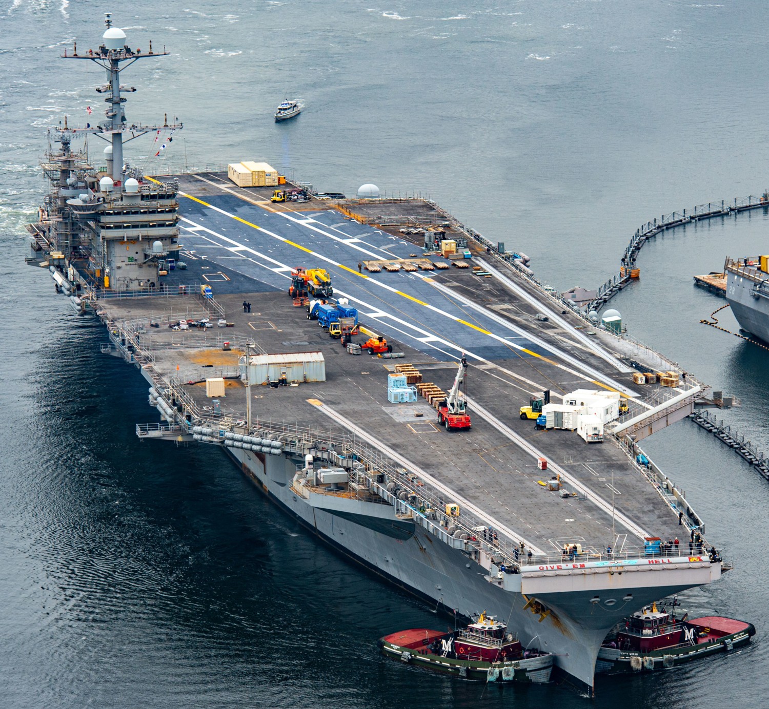 cvn-75 uss harry s. truman aircraft carrier norfolk naval shipyard planned incremental availability pia 2023 122