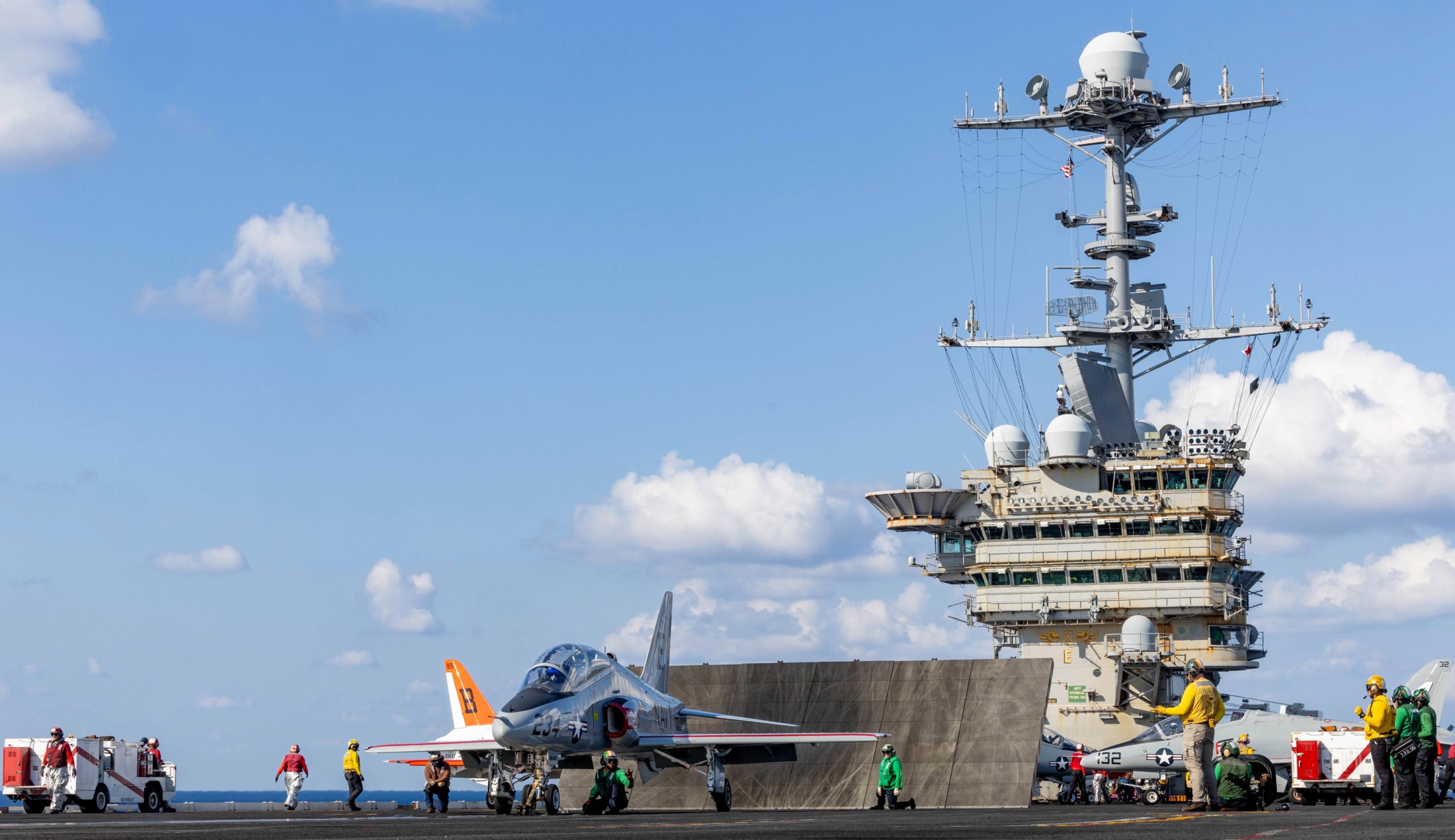 uss harry s. truman cvn-75 aircraft carrier training air wing two trawing-2 t-45c goshawk 167
