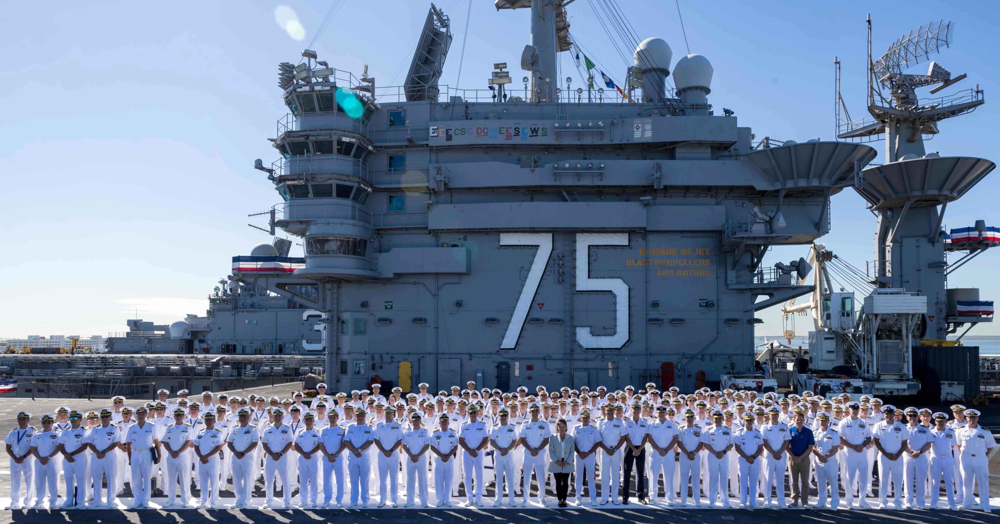 uss harry s. truman cvn-75 aircraft carrier exercise unitas 2025 closing ceremony norfolk virginia 170