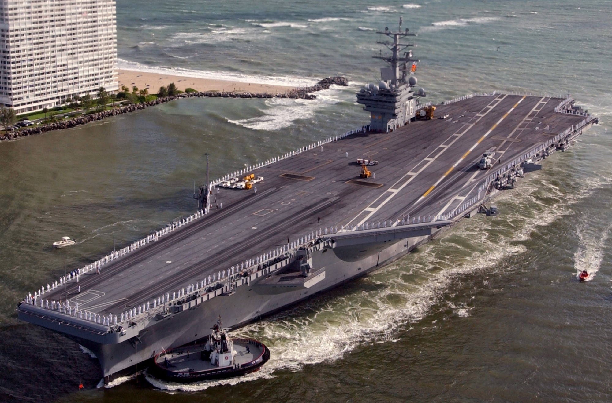 cvn-76 uss ronald reagan aircraft carrier fort lauderdale florida 2003 12