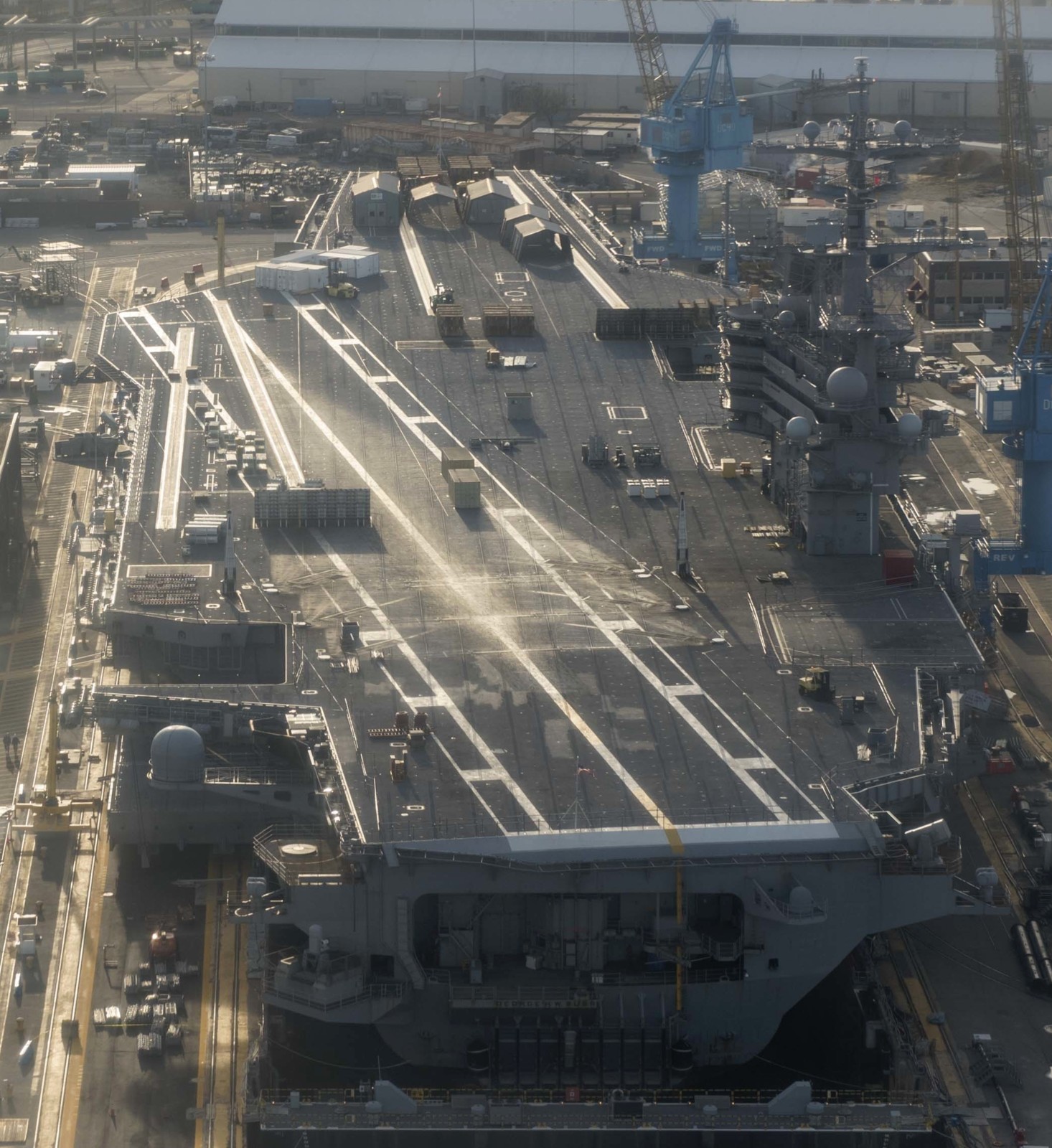 cvn-77 uss george h. w. bush aircraft carrier nimitz class us navy dpia norfolk naval shipyard 65