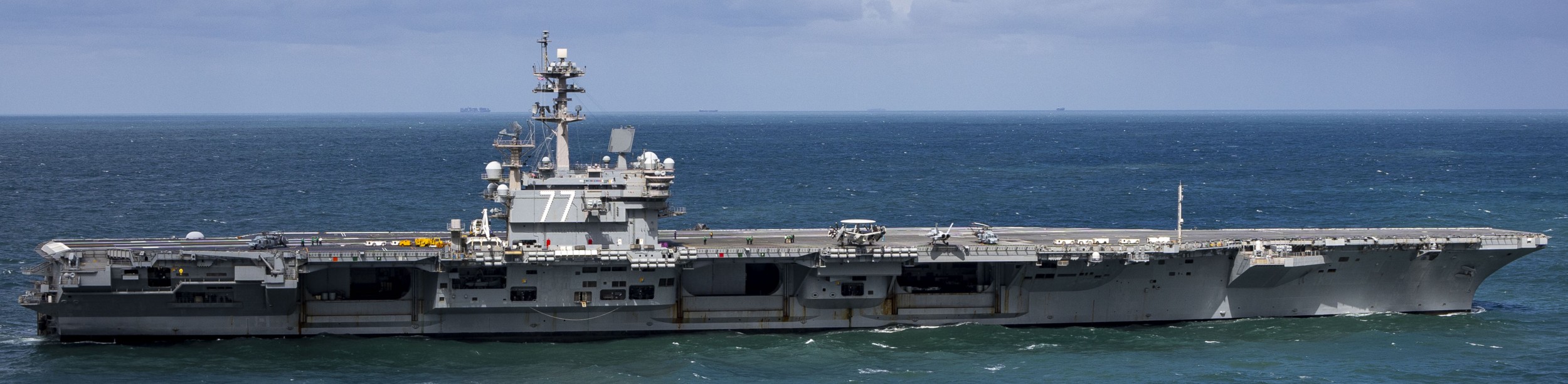 cvn-77 uss george h. w. bush aircraft carrier 133