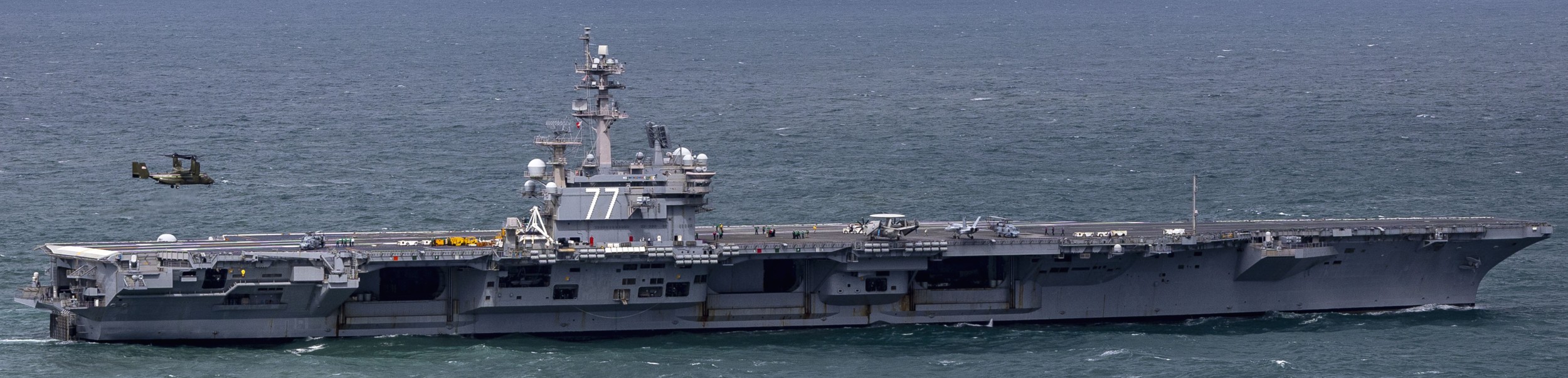 cvn-77 uss george h. w. bush aircraft carrier atlantic ocean 2025 134