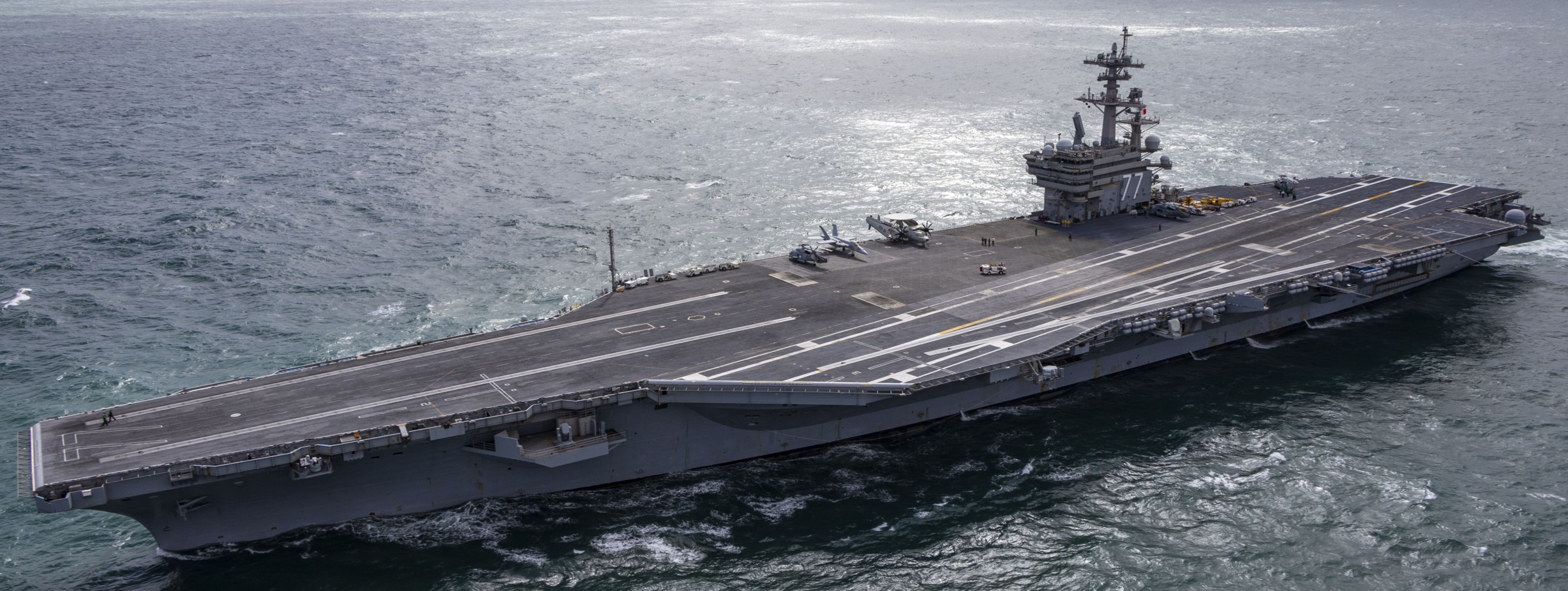 cvn-77 uss george h. w. bush aircraft carrier 136