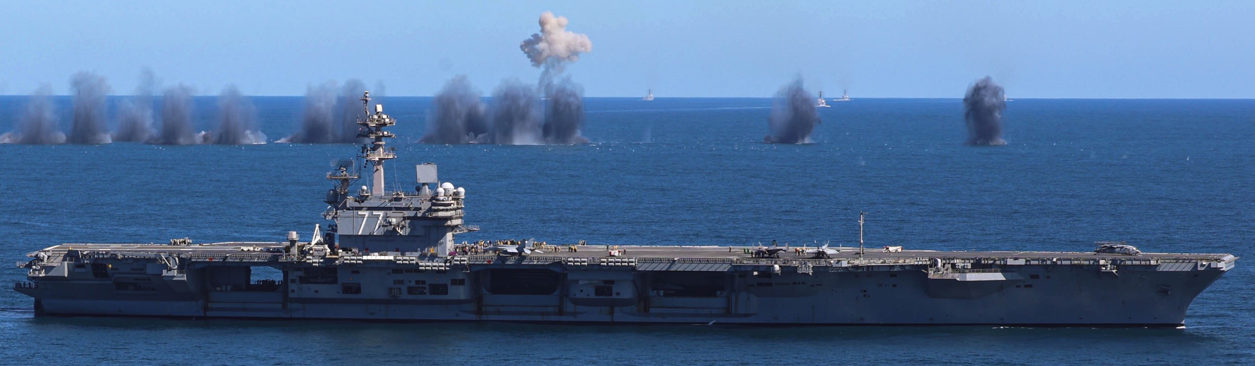 cvn-77 uss george h. w. bush titans of the sea presidential review navy 250 birthday 138