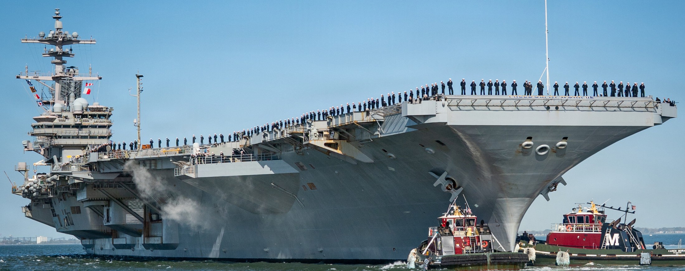 uss george h. w. bush cvn-77 aircraft carrier air wing cvw-7 departing norfolk virginia march 2026 144