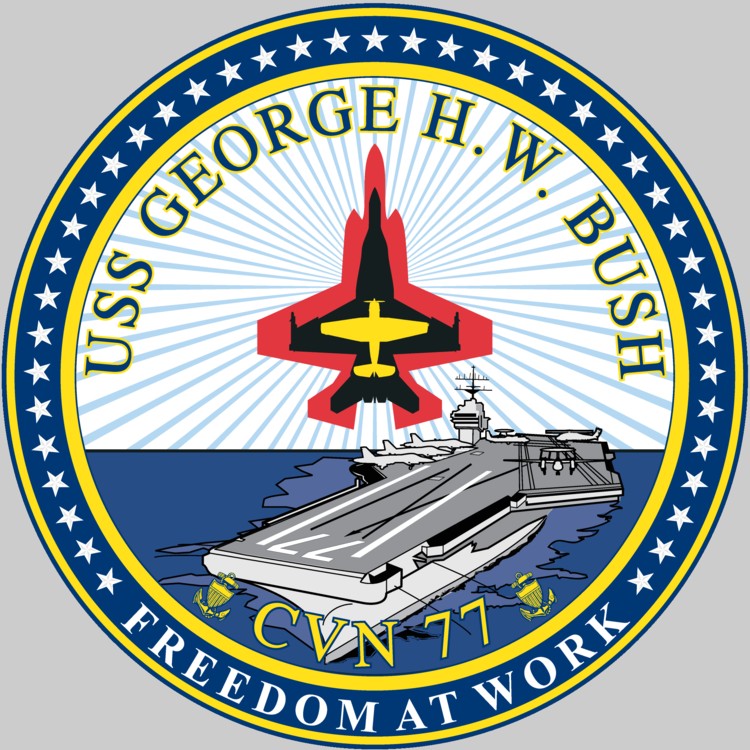 uss george h. w. bush cvn-77 insignia crest patch badge 02