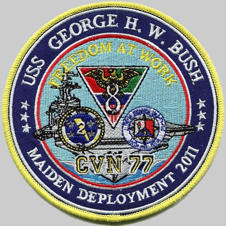 cvn-77 uss george h. w. bush cruise patch 05