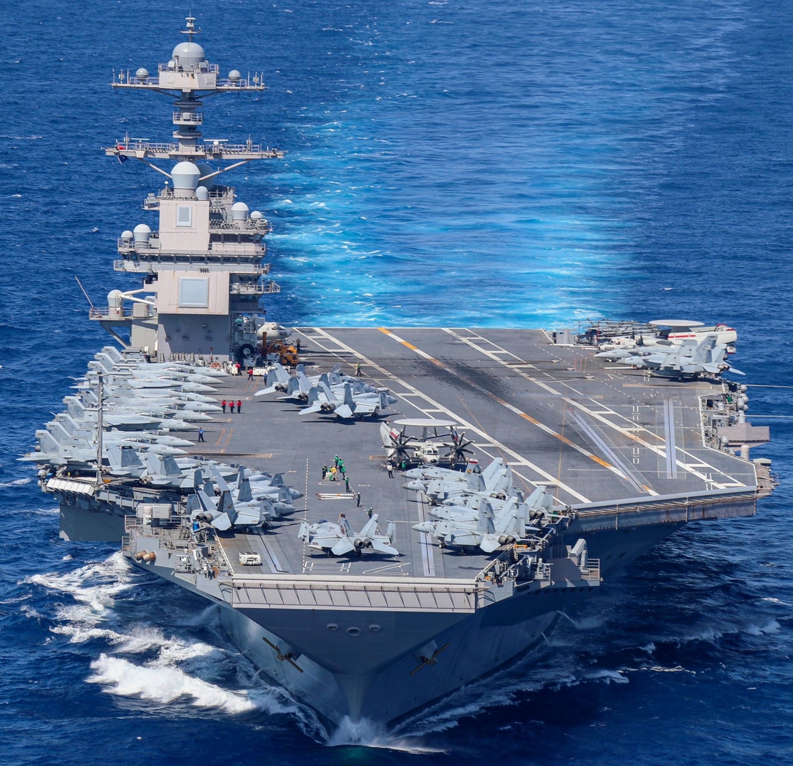 cvn-78 uss gerald r. ford class aircraft carrier air wing cvw-8 us navy 52