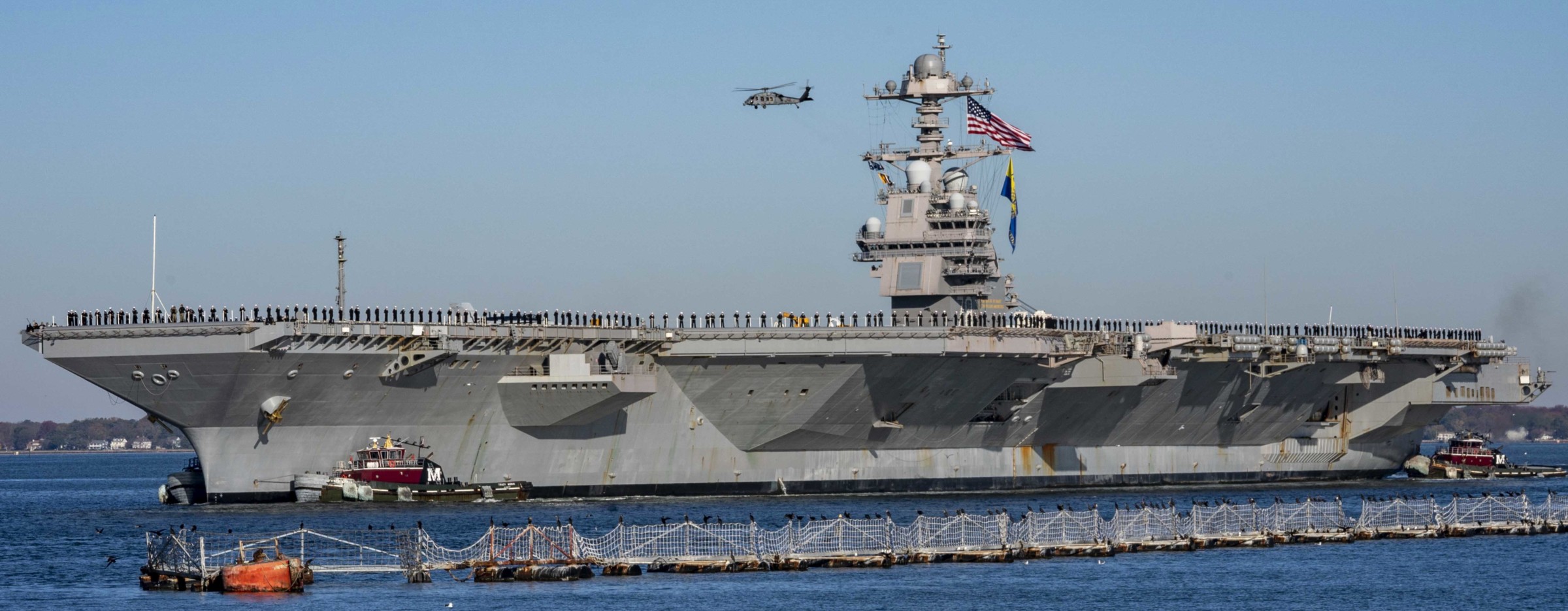 cvn-78 uss gerald r. ford aircraft carrier us navy returning naval station norfolk virginia november 2022 79