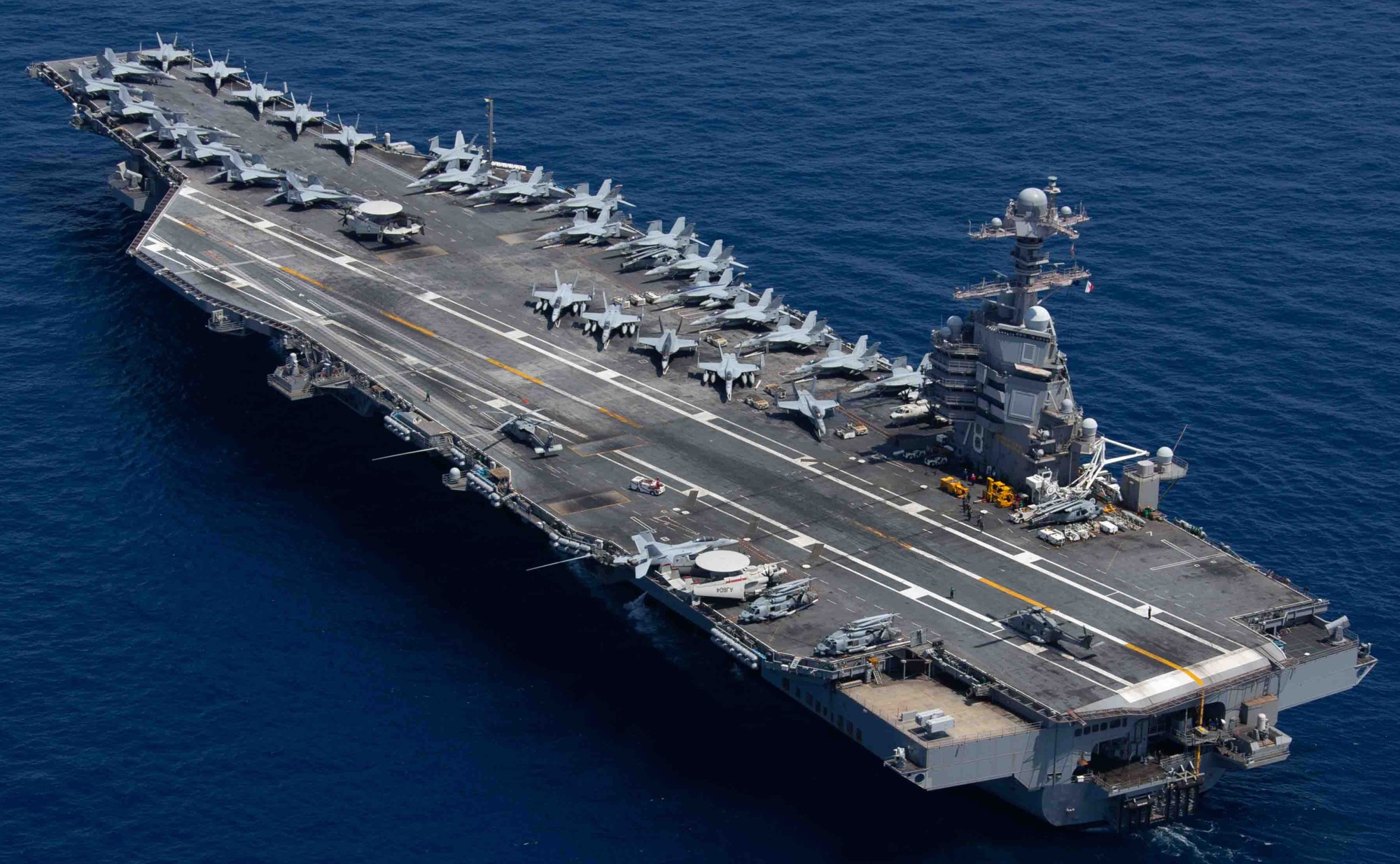 cvn-78 uss gerald r. ford aircraft carrier air wing cvw-8 us navy adriatic sea 103