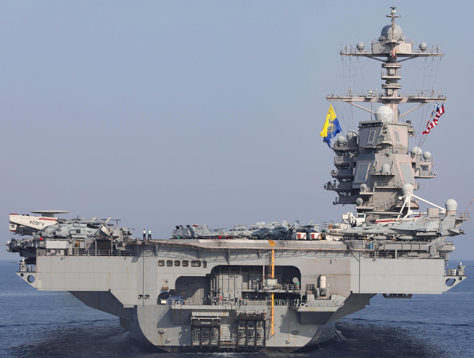 cvn-78 uss gerald r. ford aircraft carrier air wing cvw-8 us navy adriatic sea 107