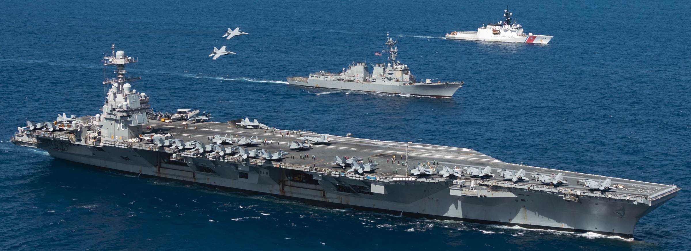 uss gerald r. ford cvn-78 aircraft carrier air wing cvw-8 comptuex april 2025 135
