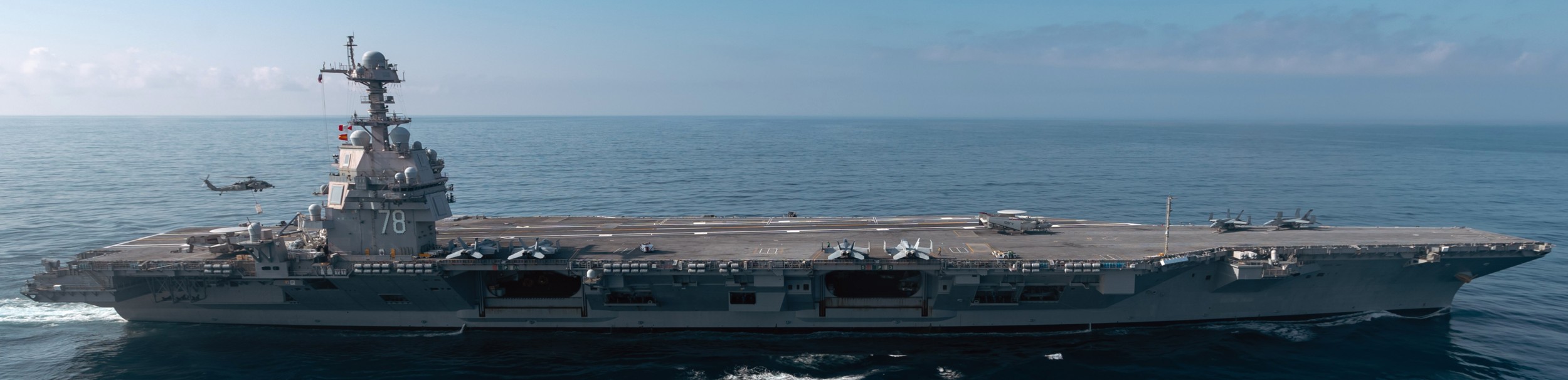 uss gerald r. ford cvn-78 aircraft carrier air wing cvw-8 atlantic ocean june 2025