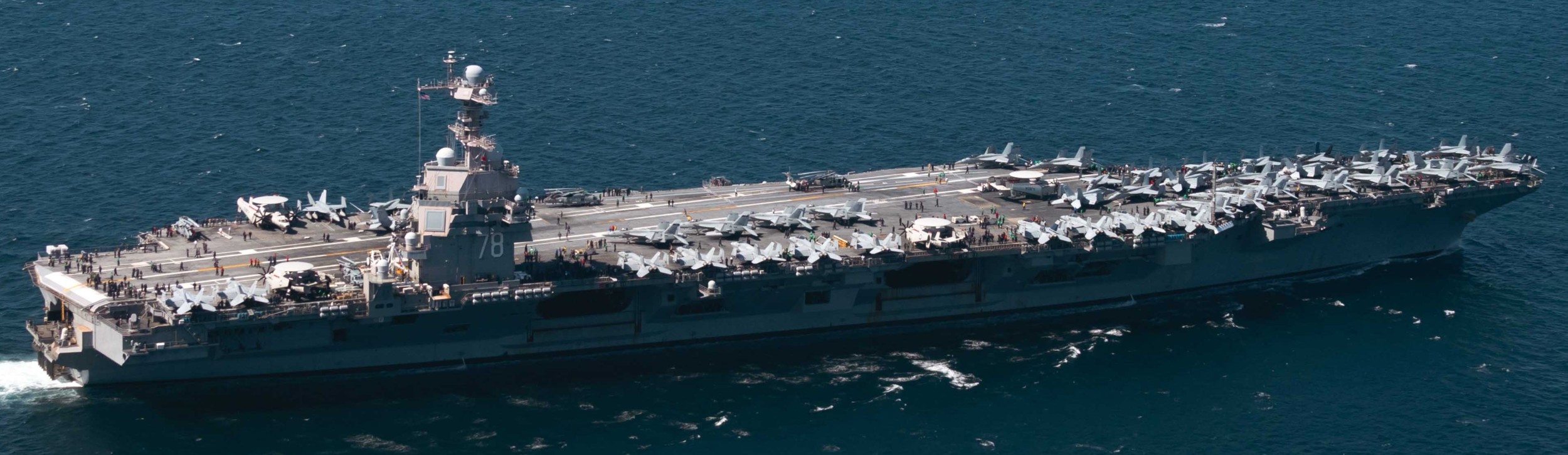 uss gerald r. ford cvn-78 aircraft carrier air wing cvw-8 strait of gibraltar july 2025