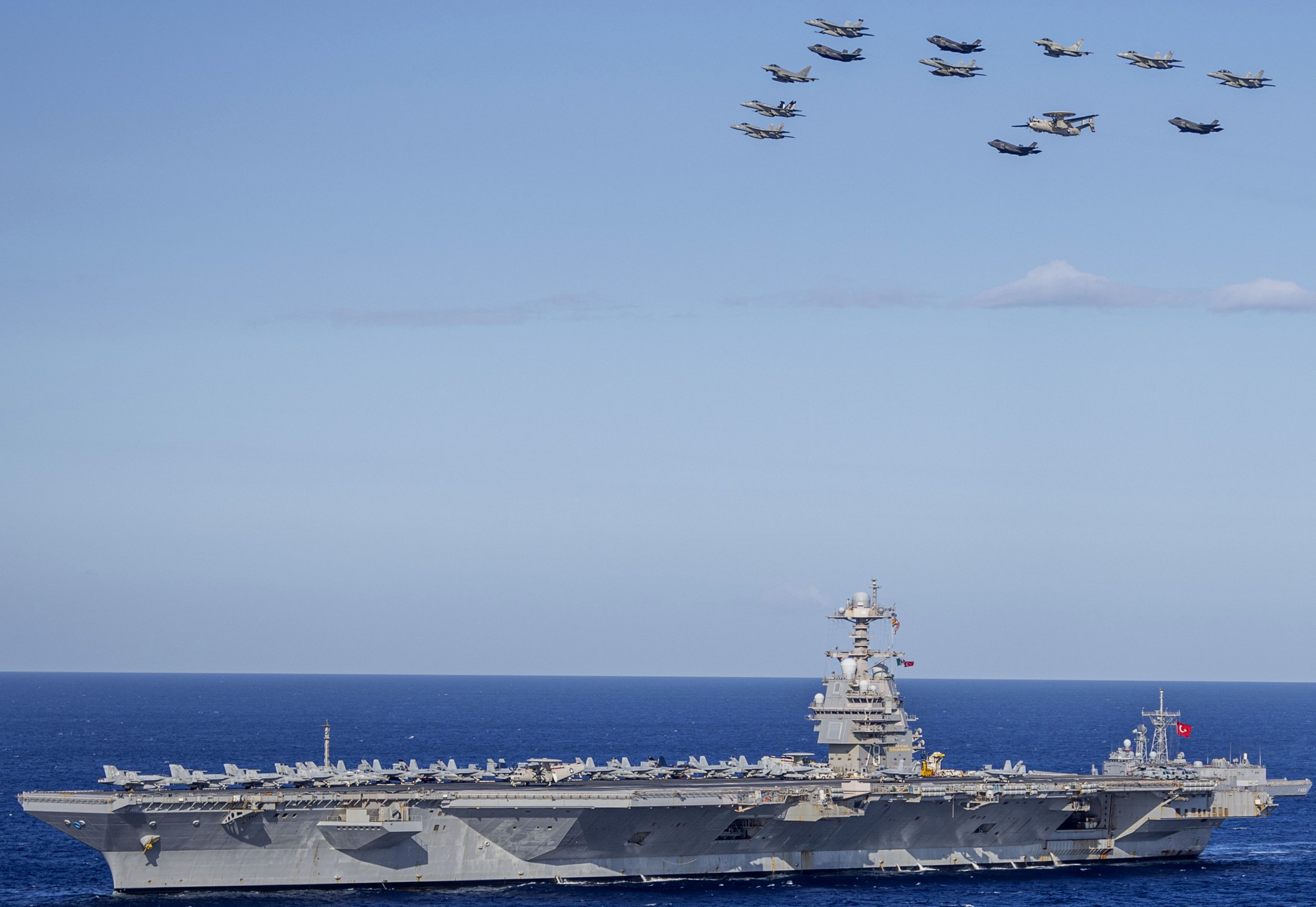 uss gerald r. ford cvn-78 nato exercise neptune strike july 2025 ionian sea