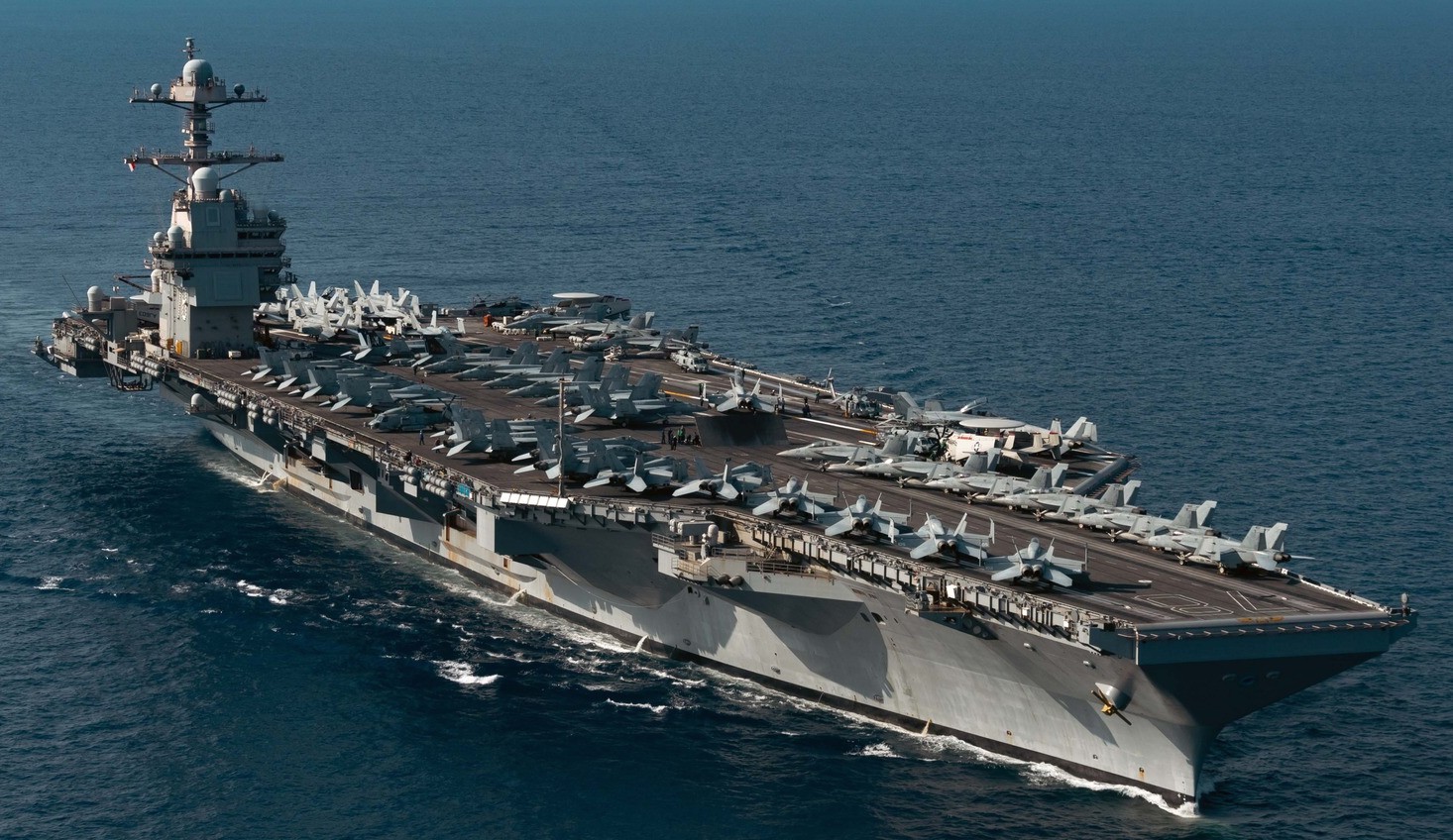 uss gerald r. ford cvn-78 aircraft carrier cvw-8 marseille france 2025