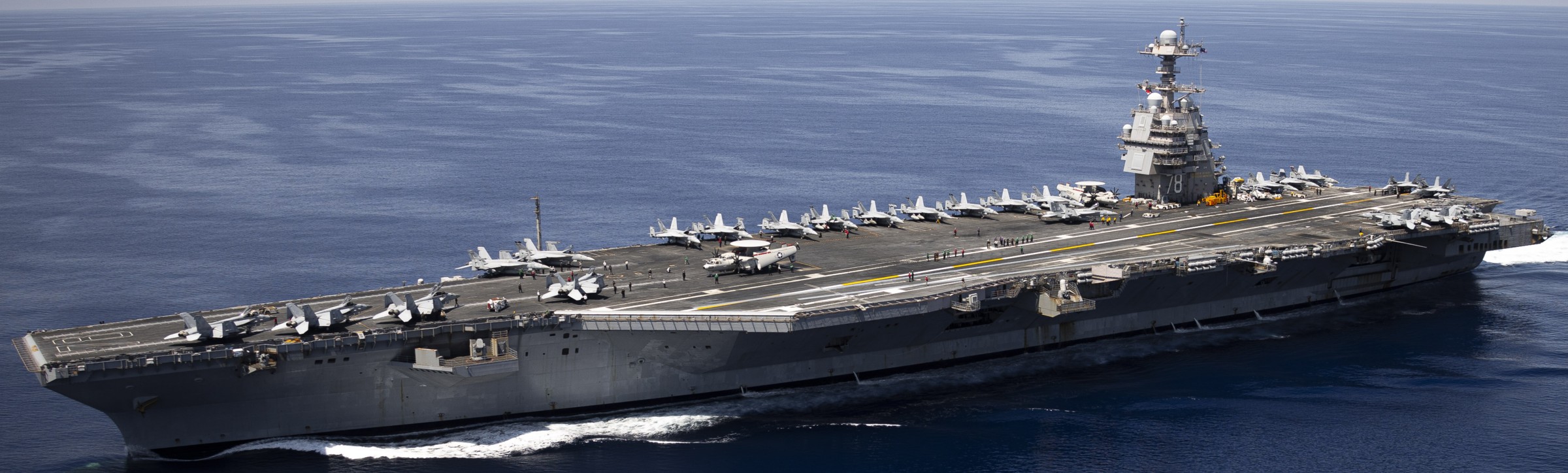 uss gerald r. ford cvn-78 aircraft carrier cvw-8 mediterranean sea 2025 152