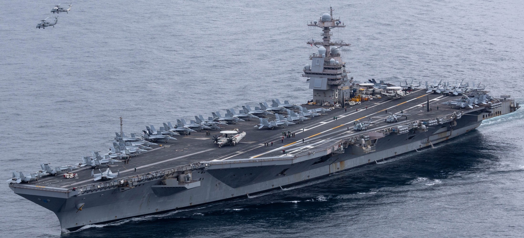 uss gerald r. ford cvn-78 aircraft carrier cvw-8 156