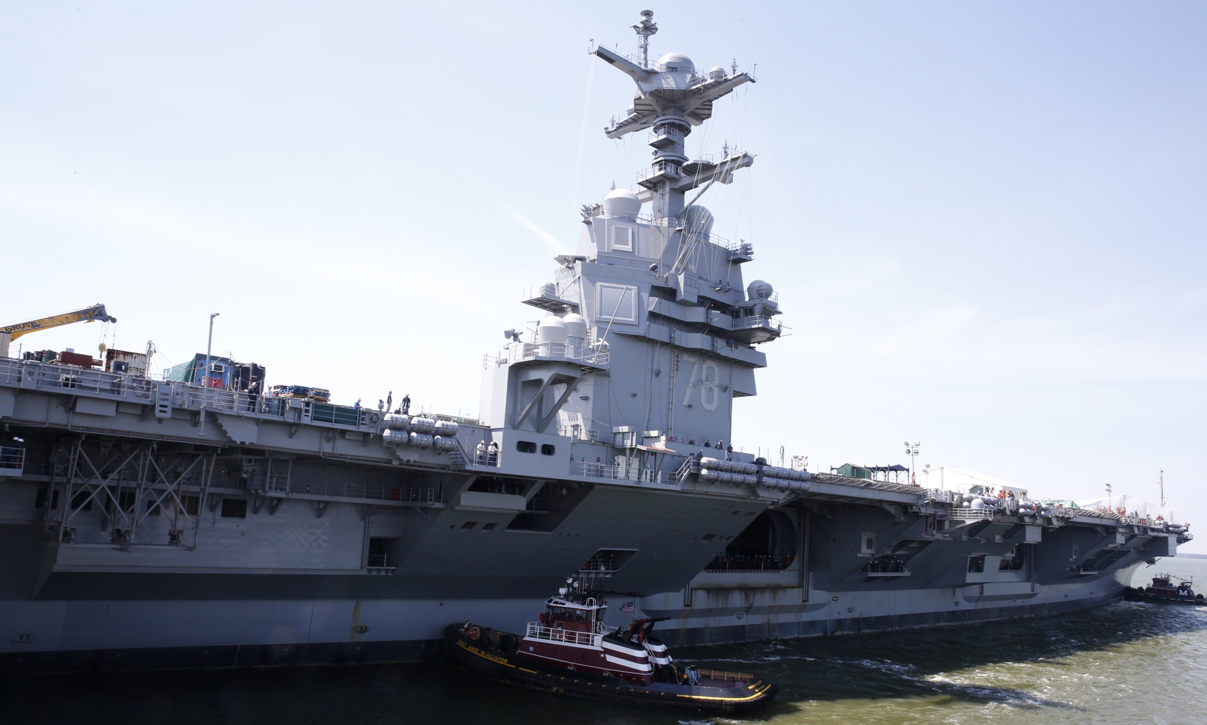 cvn-78 uss gerald r. ford aircraft carrier us navy newport news shipbuilding 2016 27