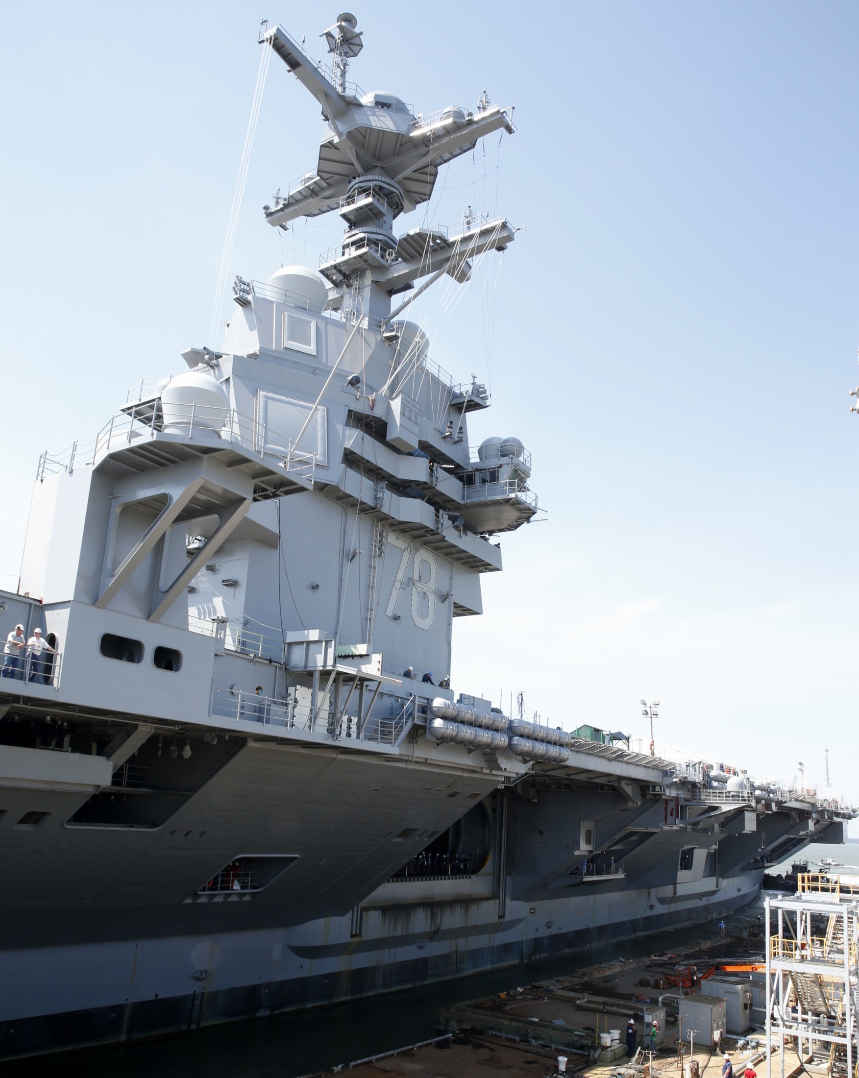 cvn-78 uss gerald r. ford aircraft carrier us navy newport news shipbuilding 2016 32