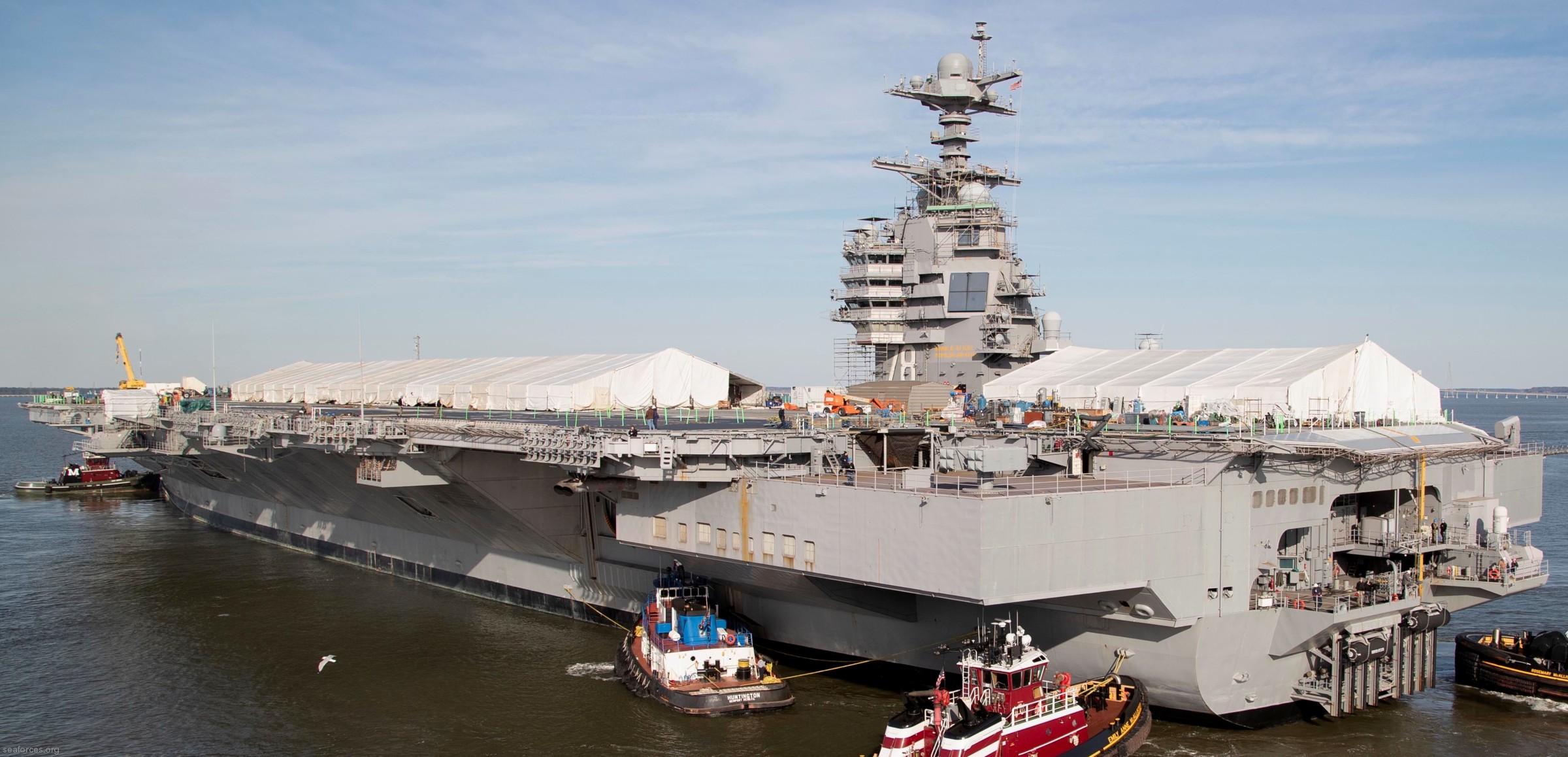 cvn-78 uss gerald r. ford aircraft carrier us navy 75 huntington ingalls newport news shipbuilding