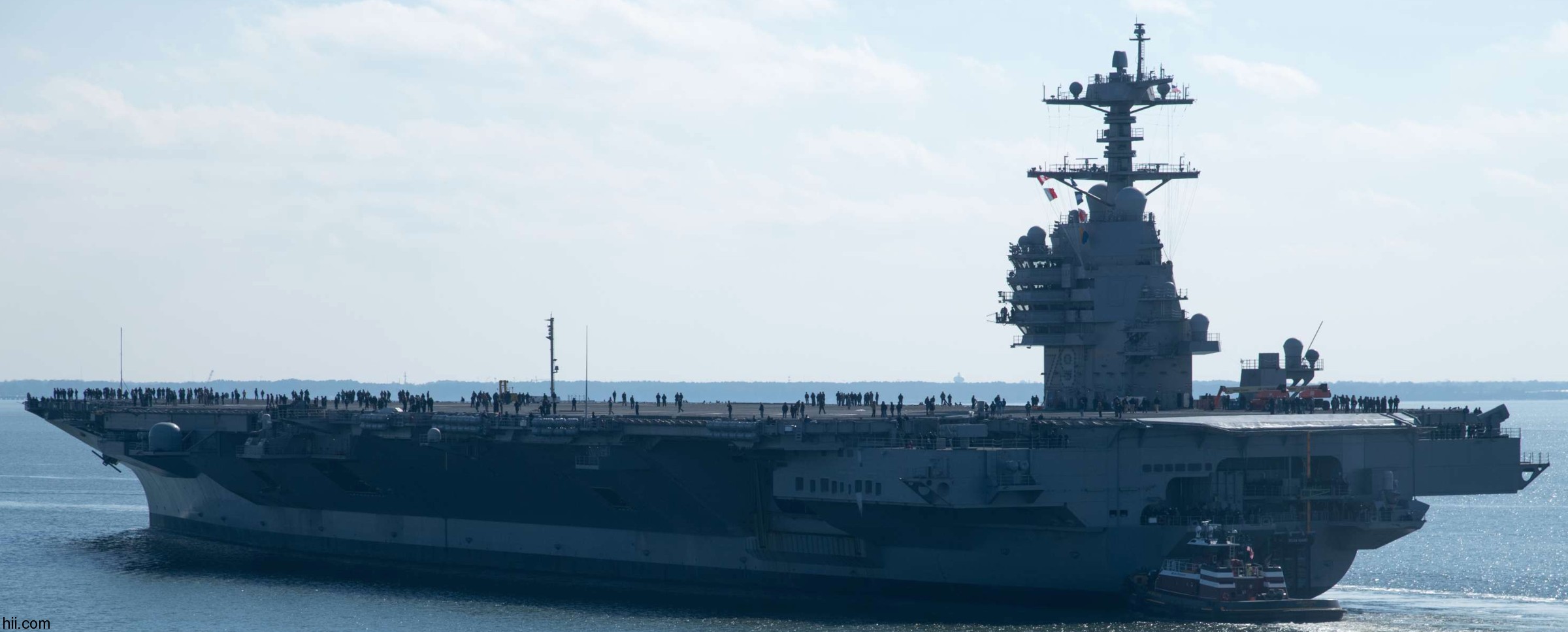 cvn-79 uss pcu john f. kennedy aircraft carrier trials departing hii newport news 2026 34