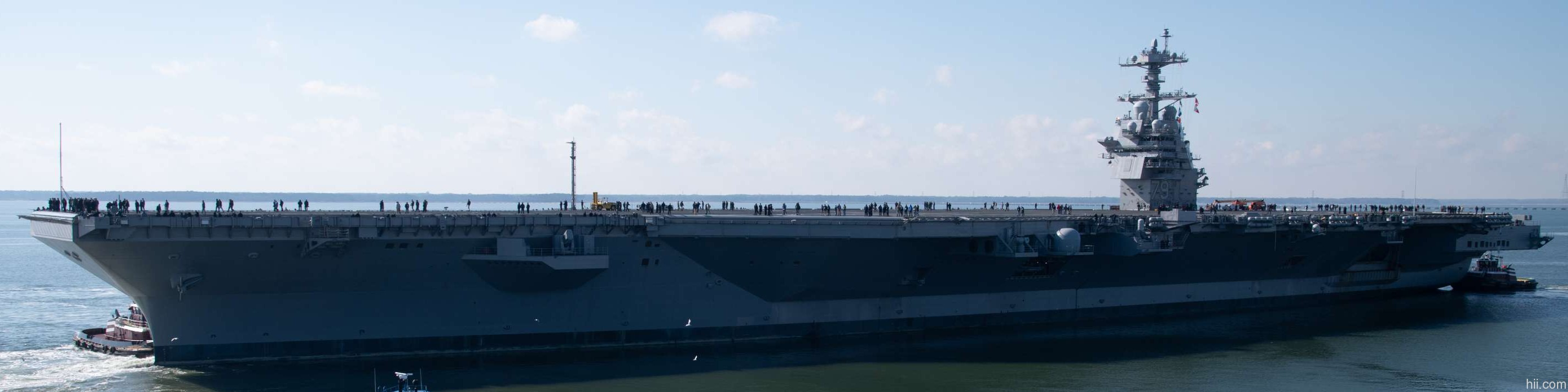 cvn-79 uss pcu john f. kennedy aircraft carrier builder's sea trials hii newport news 2026 35