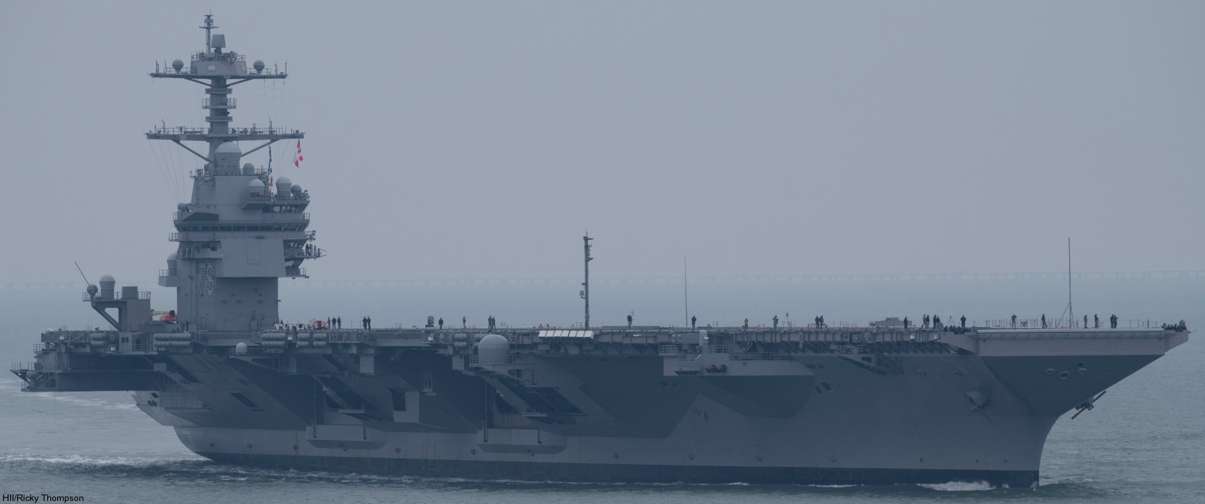 cvn-79 uss john f. kennedy ford class aircraft carrier builder's sea trials hii newport news 2026 39