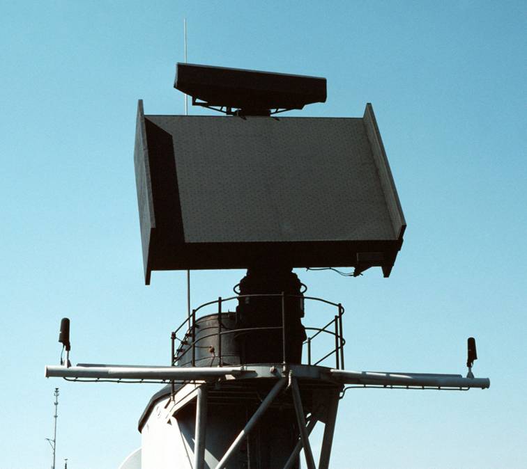 SPS-52 air search radar aboard USS Richard E. Byrd DDG-23