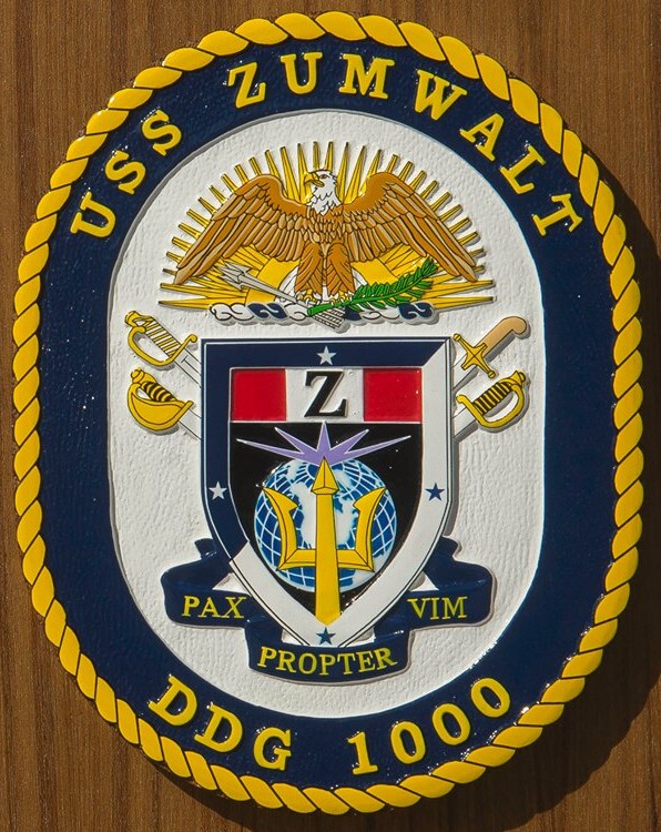 ddg-1000 uss zumwalt insignia crest patch badge destroyer us navy 03
