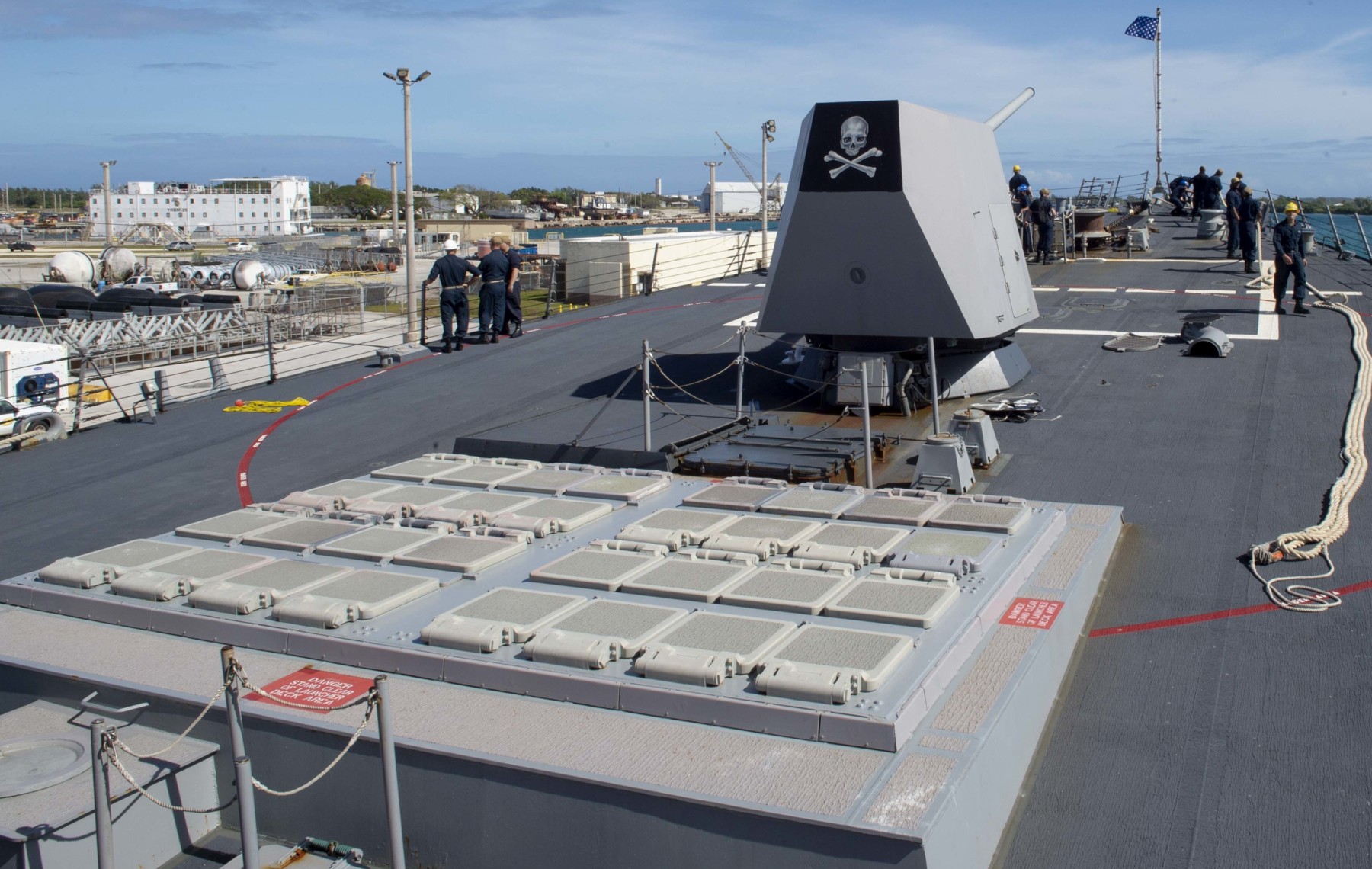 ddg-100 uss kidd arleigh burke class guided missile destroyer aegis us navy naval base guam apra harbor 49