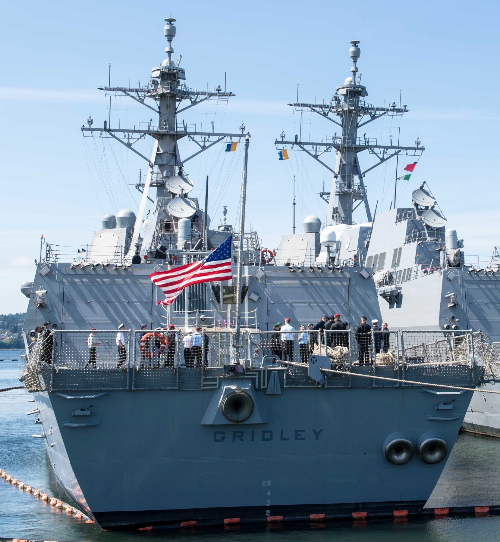 ddg-101 uss gridley arleigh burke class guided missile destroyer aegis us navy naval station everett washington 56