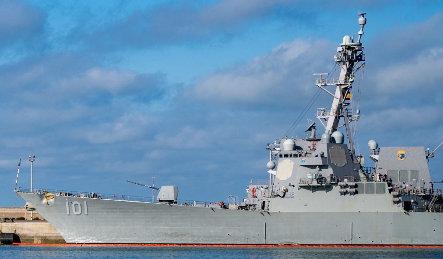 ddg-101 uss gridley arleigh burke class guided missile destroyer aegis us navy naval station rota cadiz spain 58