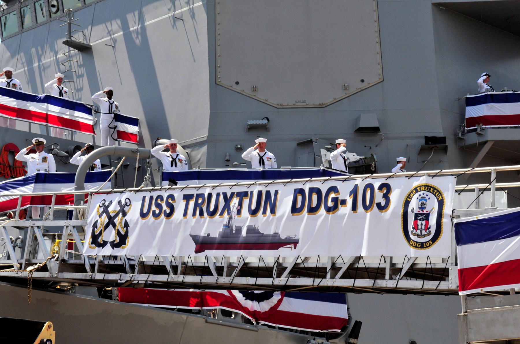 ddg-103 uss truxtun arleigh burke class guided missile destroyer aegis us navy commissioning 2009 charleston south carolina 66