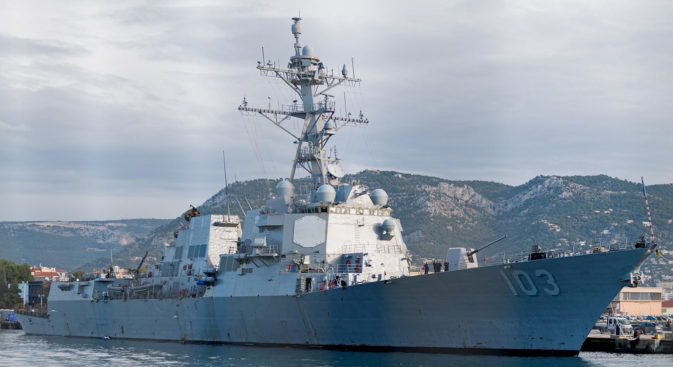 ddg-103 uss truxtun arleigh burke class guided missile destroyer aegis us navy toulon france 94