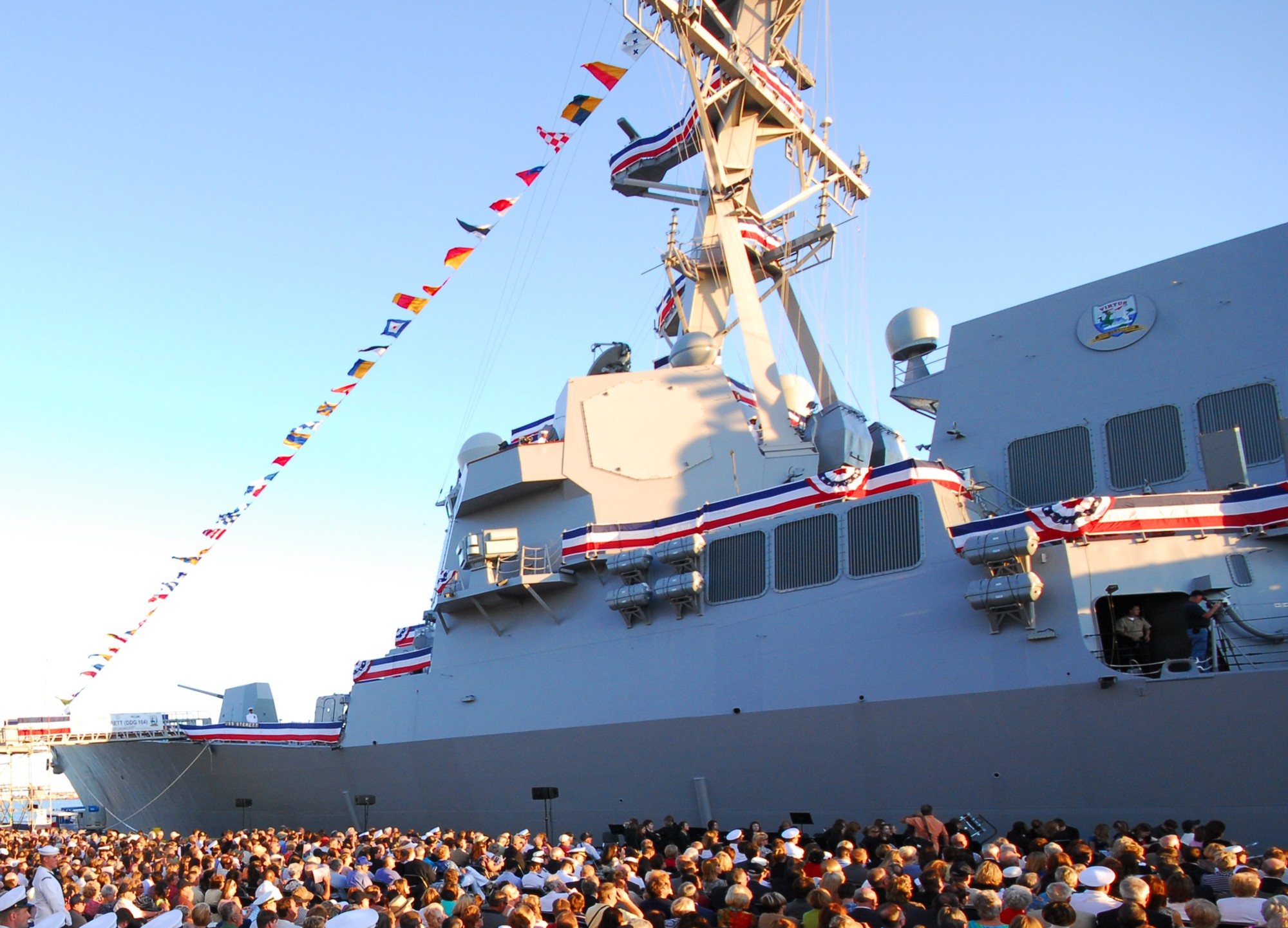 ddg-104 uss sterett arleigh burke class guided missile destroyer aegis us navy commissioning ceremony baltimore maryland 2008 39