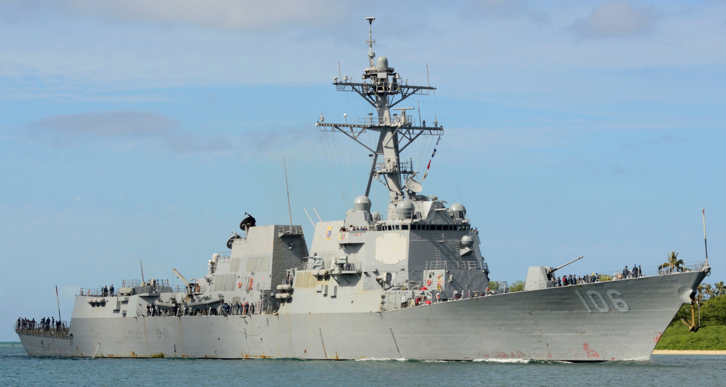 ddg-106 uss stockdale arleigh burke class guided missile destroyer aegis us navy pearl harbor hickam hawaii rimpac 06
