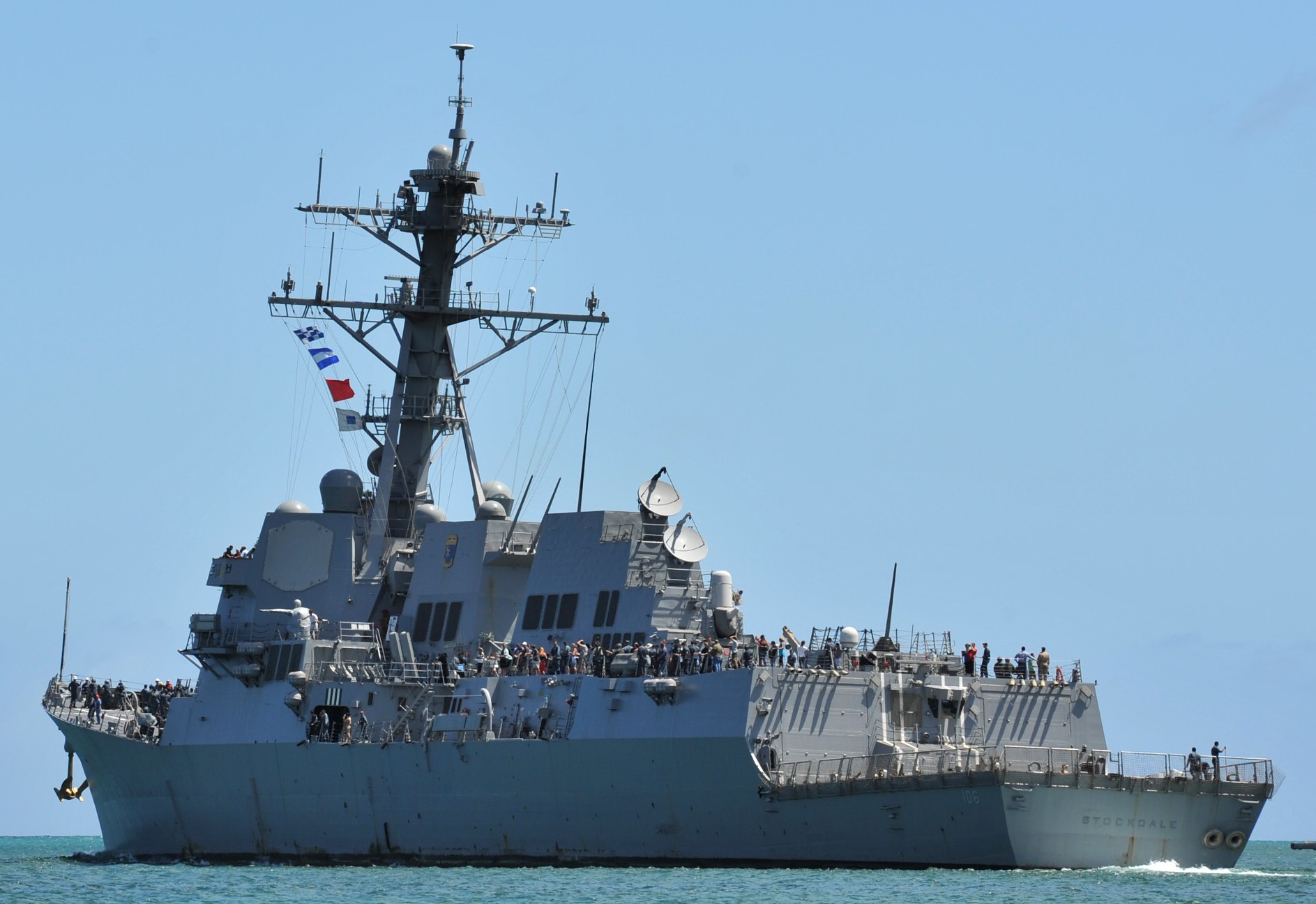 ddg-106 uss stockdale arleigh burke class guided missile destroyer aegis us navy hawaii 102